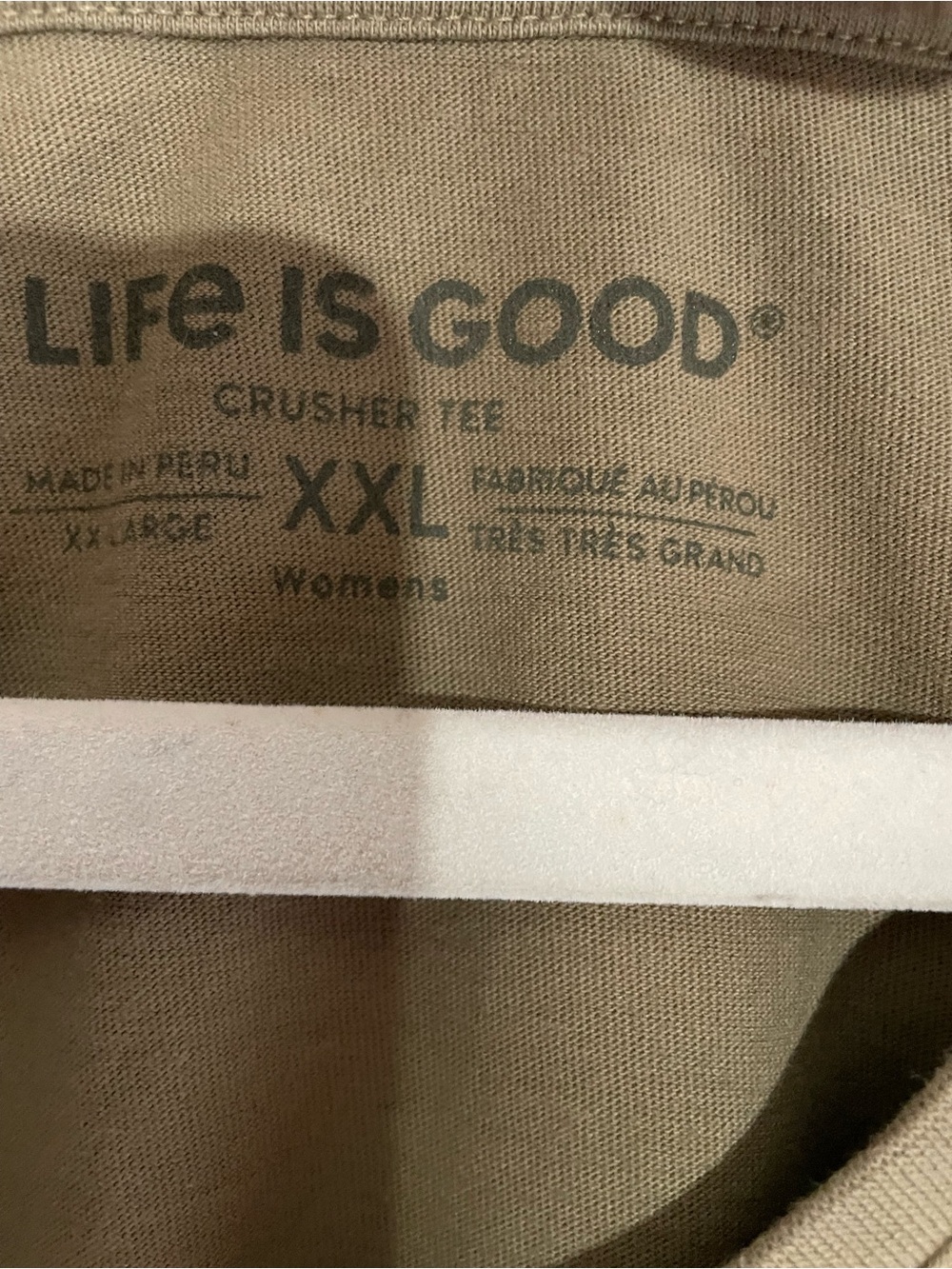 Life Is Good Crusher Tee - Olive Green - Picture 2 of 3